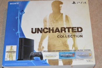 PS4 500GB Uncharted Nathan Drake Collection Console Bundle - Click Image to Close